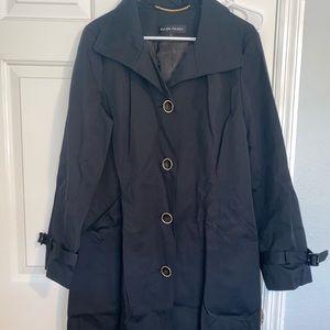 Ellen Tracy Ladies Black Trench Coat